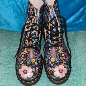COPY - Doc Martens black floral boots. Brand new never been worn.